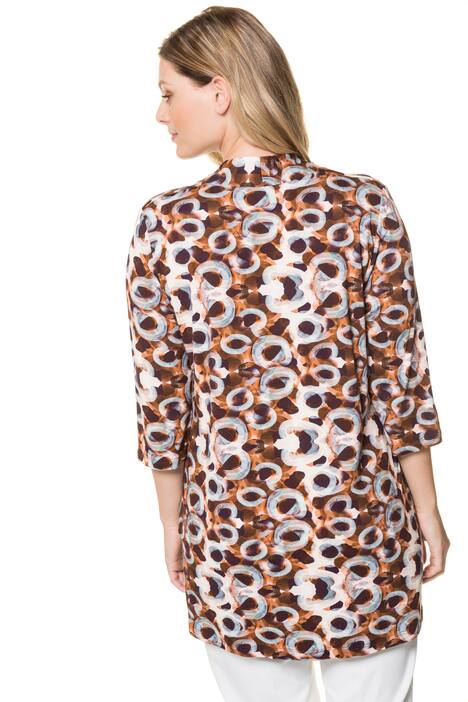 Shirt, A-lijn, Op-Art dessin, 3/4 mouwen