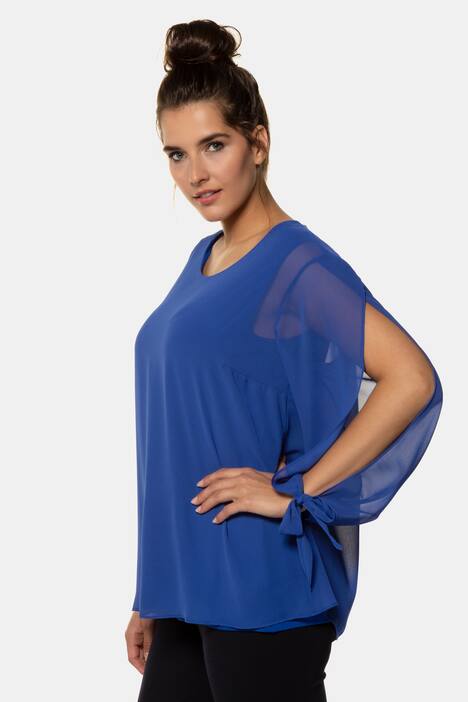 Blusenshirt, Chiffon-Oberlage, Classic, selection