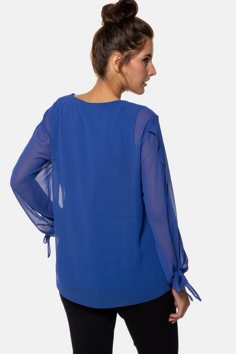 Blusenshirt, Chiffon-Oberlage, Classic, selection