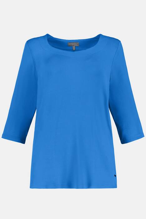 Slinkyshirt, Classic, Herzausschnitt, 3/4-Ärmel, Basic