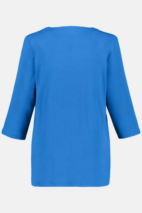 Slinkyshirt, Classic, Herzausschnitt, 3/4-Ärmel, Basic