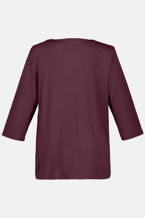 Slinkyshirt, Classic, Herzausschnitt, 3/4-Ärmel, Basic