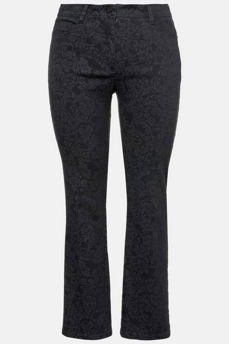Jeans Mandy, florales Design, weites Bein, selection