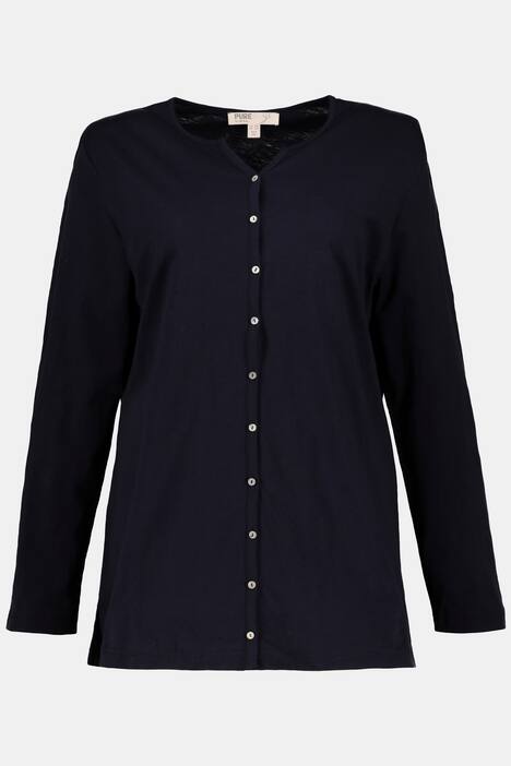 Jerseyjacke, Perlmuttknöpfe, Biobaumwolle