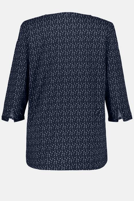 Shirt, Schwalbenmuster, Regular, 3/4-Arm, Biobaumwolle