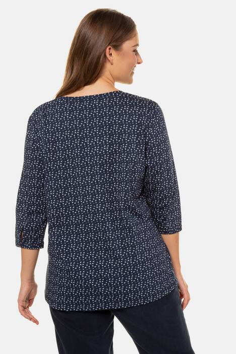 Shirt, Schwalbenmuster, Regular, 3/4-Arm, Biobaumwolle