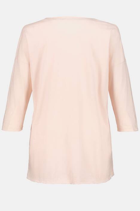 Eco Cotton Slub Yarn Pocket V-Neck Knit Tee
