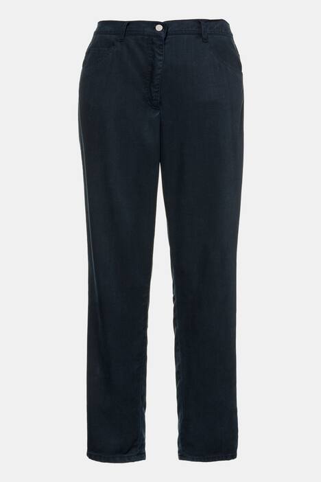 Hose, Denimoptik, gerades Bein, Komfortbund, Lyocell