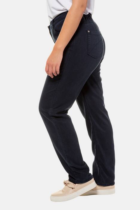 Hose, Denimoptik, gerades Bein, Komfortbund, Lyocell