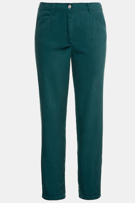 Pantalon, lyocell, look denim naturel, 5 poches