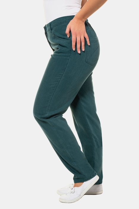 Pantalon, lyocell, look denim naturel, 5 poches