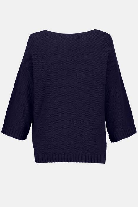 Pullover, Zopfmuster, Oversized, Biobaumwolle