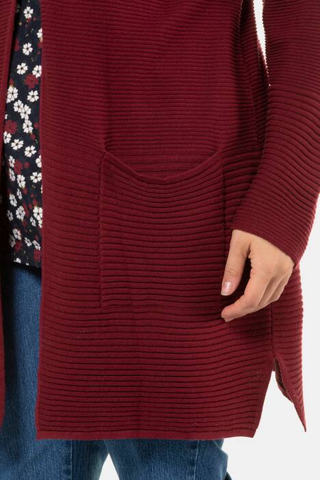 Progressive Rib Knit V-Neck Cardigan Sweater