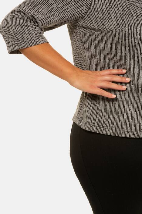 Sweatshirt, Oversized, Turtleneck, 3/4-Arm