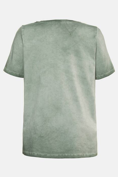 T-Shirt, Rosenmuster, Classic, Glitzersteine