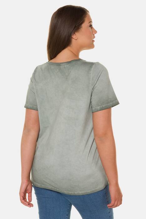 T-Shirt, Rosenmuster, Classic, Glitzersteine