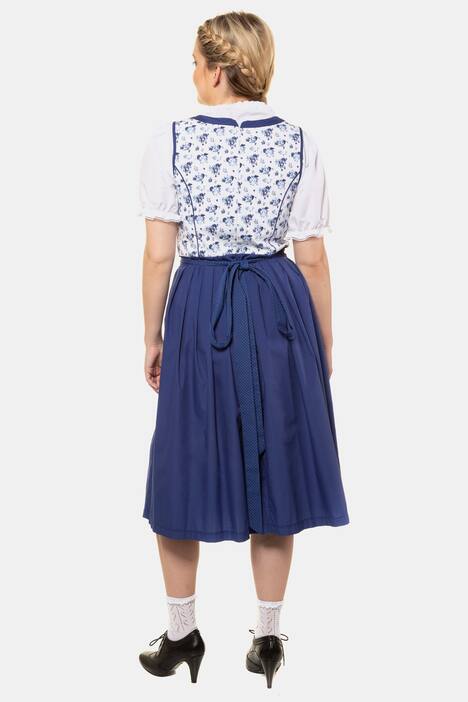 Dirndl, geblümte Büste, Schnürung, inkl. Schürze