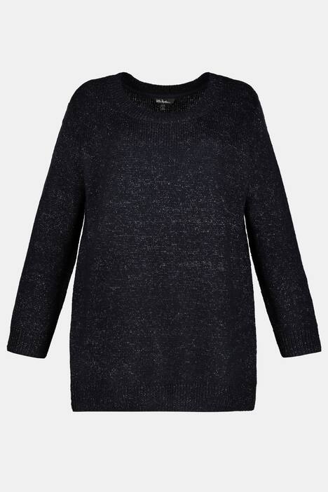 Pullover, U-Boot-Ausschnitt, Regular, Melangestrick