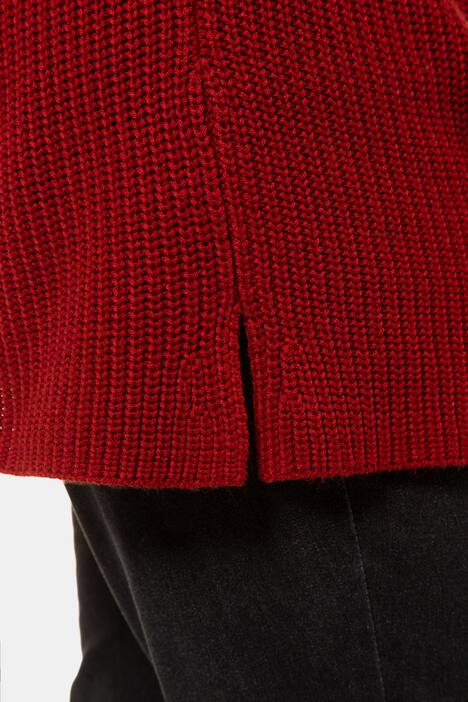 Textured Yarn V-Neck Long Sleeve Sweater