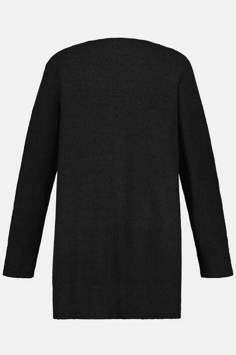 Strickjacke, offene, lange Form, Taschen, weicher Feinstrick