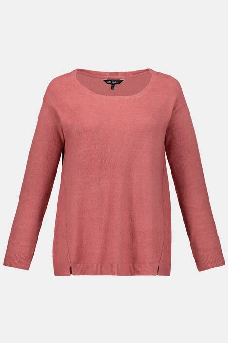 Pullover, Quernähte, Oversized, weicher Feinstrick