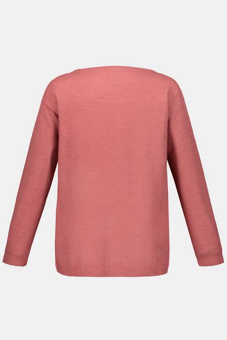 Pullover, Quernähte, Oversized, weicher Feinstrick