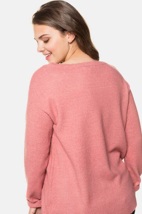 Pullover, Quernähte, Oversized, weicher Feinstrick