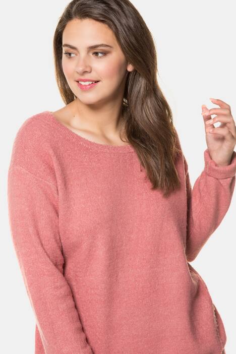 Pullover, Quernähte, Oversized, weicher Feinstrick
