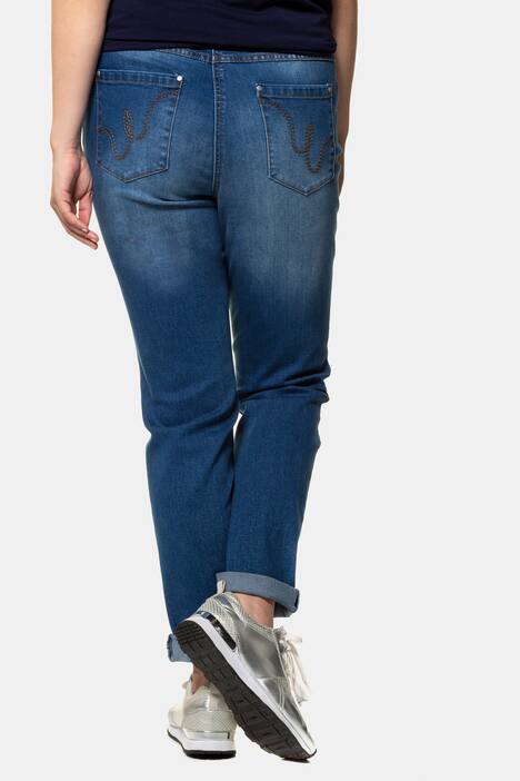 Embroidered Prewashed Sammy Fit Stretch Jeans