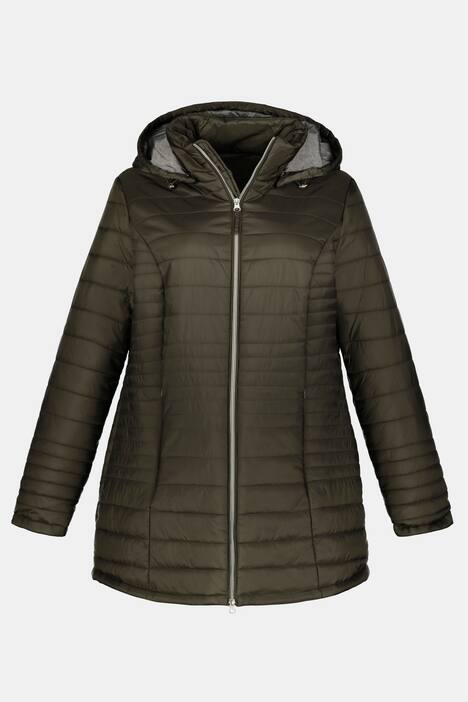 Steppjacke, gemustertes Futter, 2-Wege-Reißverschluss