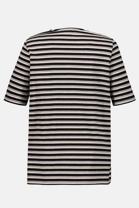 Ringelshirt, Biesen, A-Linie, V-Ausschnitt