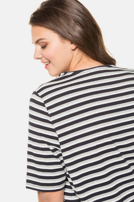 Ringelshirt, Biesen, A-Linie, V-Ausschnitt
