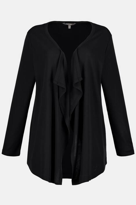 Cardigan, offene Form, weicher Feinstrick