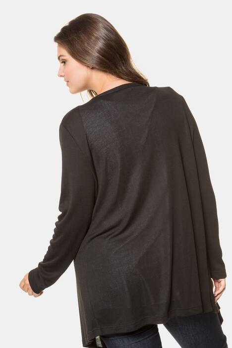 Cardigan, offene Form, weicher Feinstrick