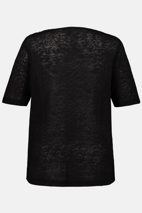 T-Shirt, Pailletten, Regular, Ausbrenner-Jersey
