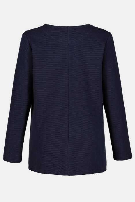 Cardigan, recht model, V-hals, haakjessluiting