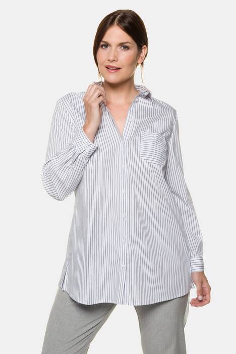 Blouse, classic, overhemdkraag
