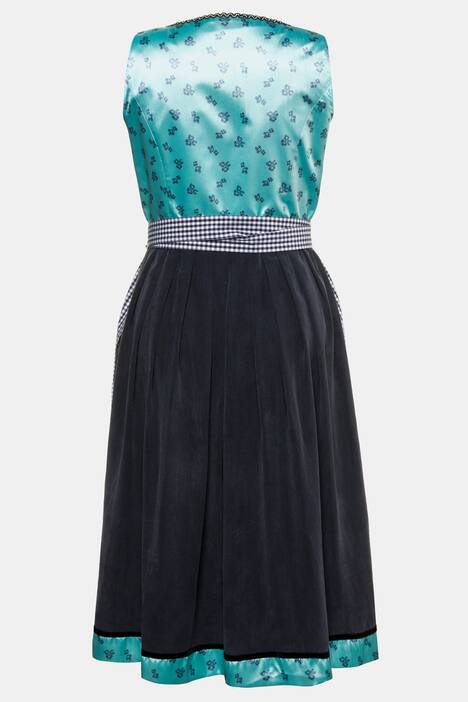 Fest-Dirndl, Blütensatin, Spitzenbänder, inkl. Schürze