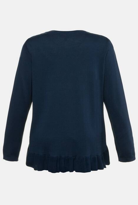 Pullover, Volantsaum, weicher Feinstrick, Langarm
