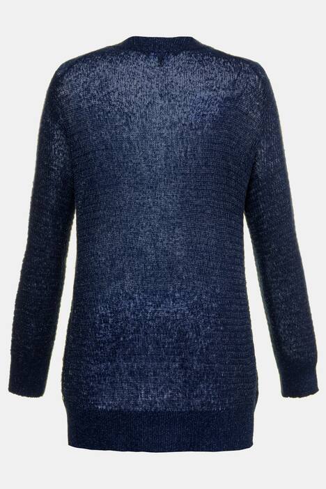Strickjacke, lange, offene Form