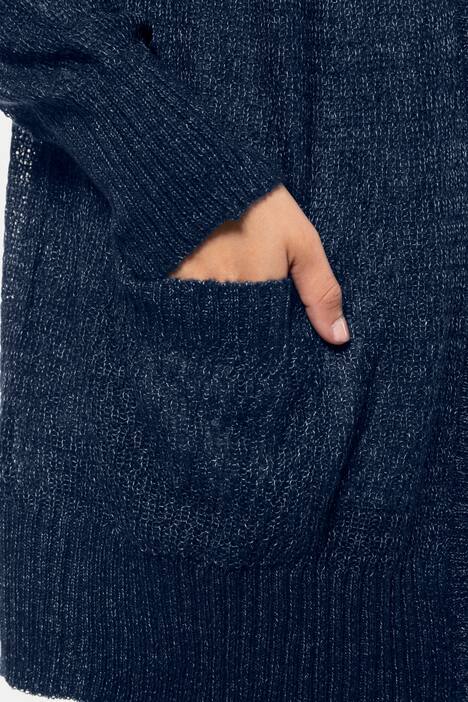 Strickjacke, lange, offene Form