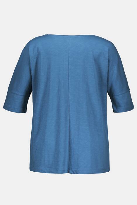 Shirt, Statement-Motiv, Oversized, Silberpunkte