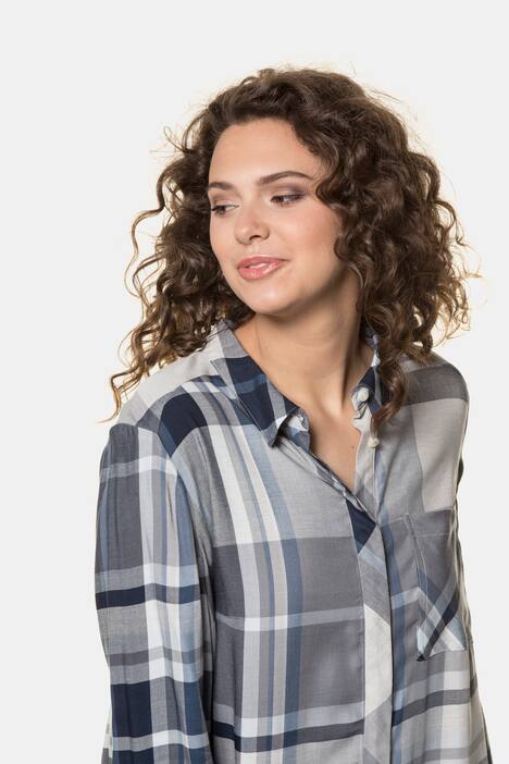 Longbluse, Karomuster, Regular