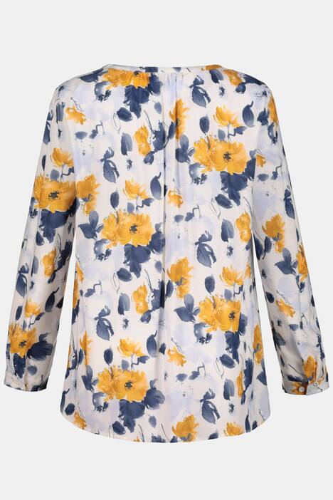 Bluse, Blütenmuster, Langarm