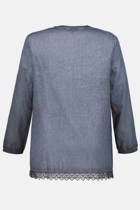 Blusenshirt, Spitzeneinsätze, A-Linie