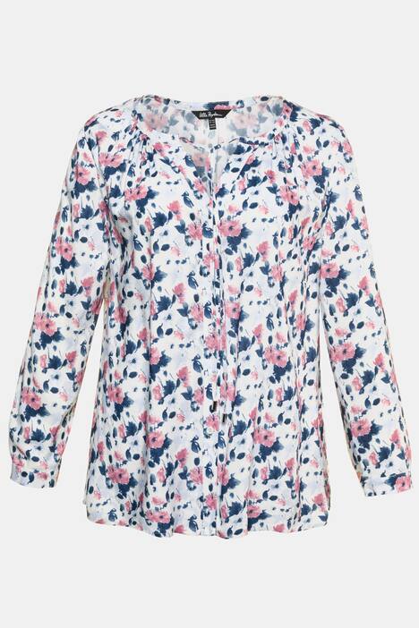 Blouse, A-lijn, lange mouwen, manchetten