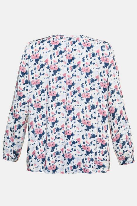 Blouse, A-lijn, lange mouwen, manchetten