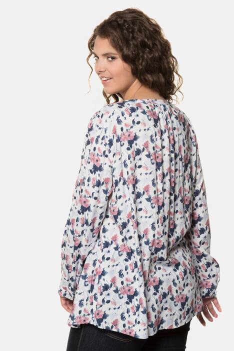 Blouse, A-lijn, lange mouwen, manchetten