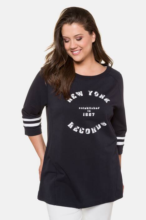 Vintage Look New York Records Round Neck Tee