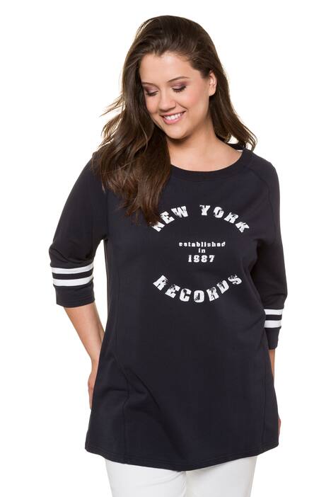 Vintage Look New York Records Round Neck Tee